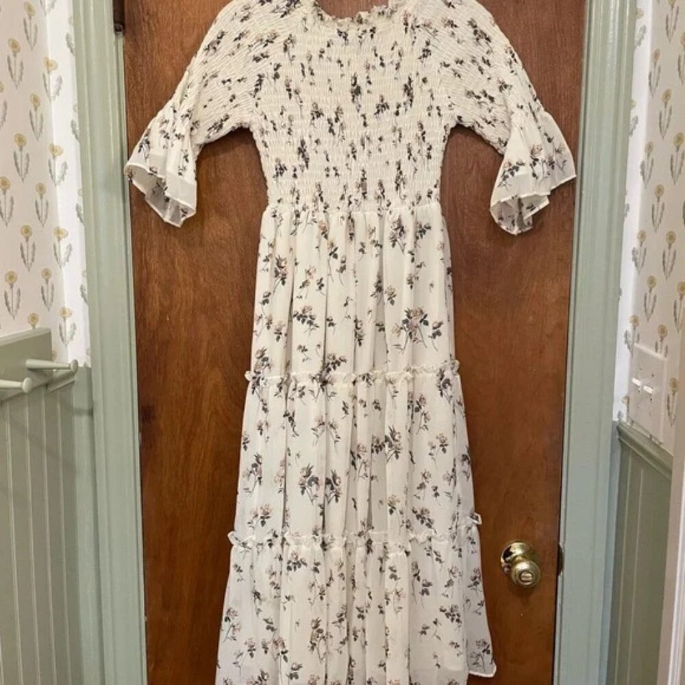 JessaKae Wandering Willoughby Smocked Floral Dress — XL - Picture 2 of 4
